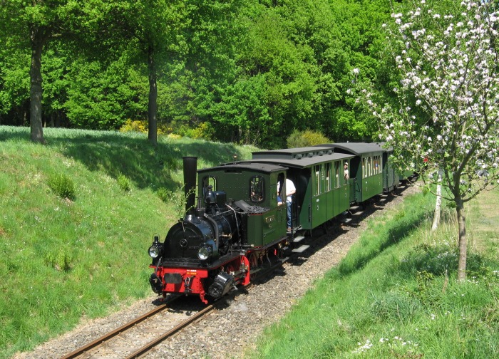 FRANZBURG mit Zug&nbsp;441 Abfahrt Hp&nbsp;Vilser&nbsp;Holz, um 12:35h am 11.05.2008