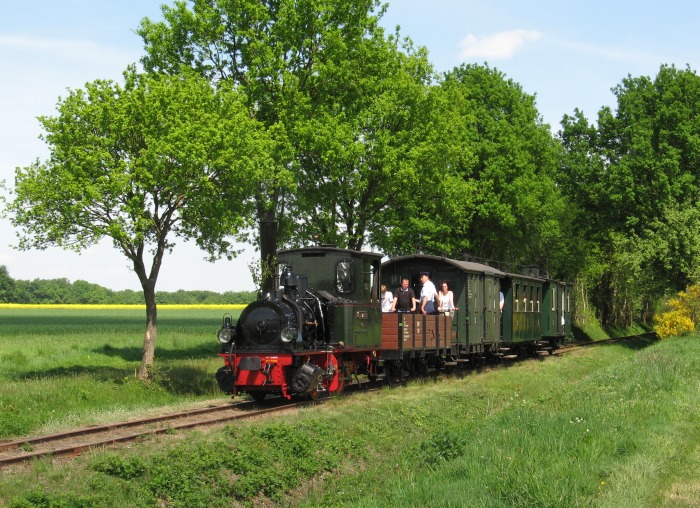 FRANZBURG mit Zug&nbsp;805 vor Heiligenberg, um 12:45h am 12.05.2008