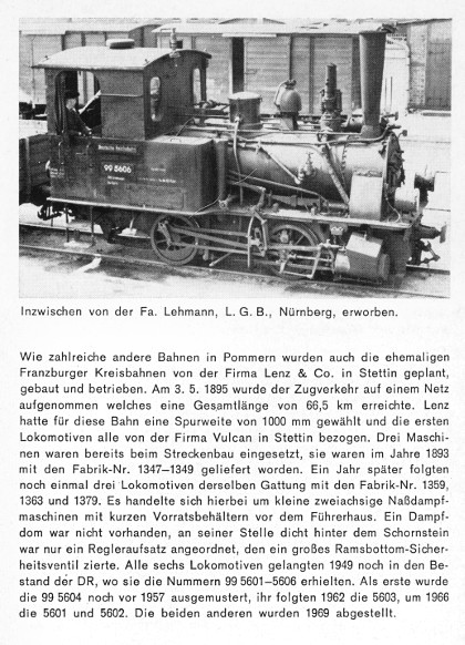 Kurzbeschreibung ex Baureihe 99&nbsp;560 - heute Lok FRANZBURG als einzige betriebsfähige Museumslok der Baureihe - Teil&nbsp;2