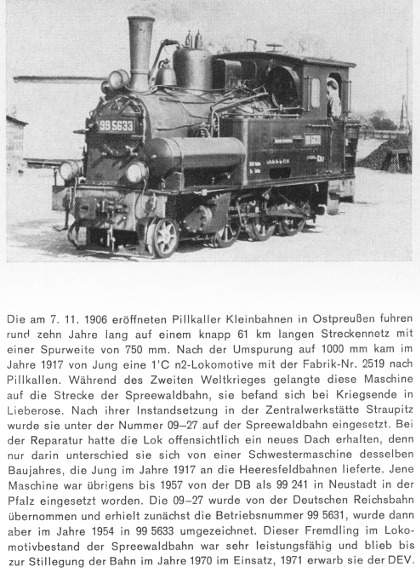 Kurzbeschreibung ex Baureihe 99&nbsp;563 - heute Lok SPREEWALD als einzige betriebsfähige Museumslok der Baureihe - Teil&nbsp;2