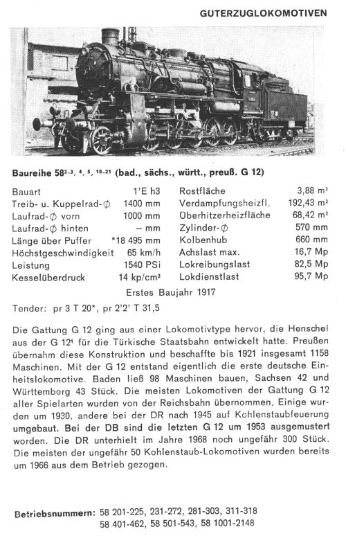 Kurzbeschreibung Baureihe 58.2-5,10,21 - preuß.&nbsp;G&nbsp;12.
