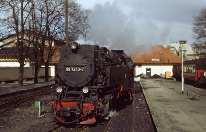 99&nbsp;7240 Umsetzen in Wernigerode (aus P&nbsp;14404), am 28.03.1987
