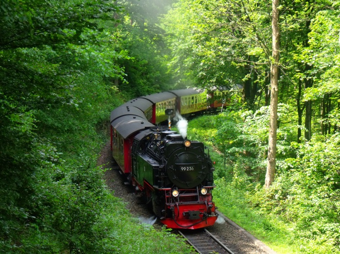 99&nbsp;(7)236 mit 8903 Richtung Eisfelder Talmühle, hinter Ausfahrt Steinerne&nbsp;Renne, um 12:18h am 06.06.2015
