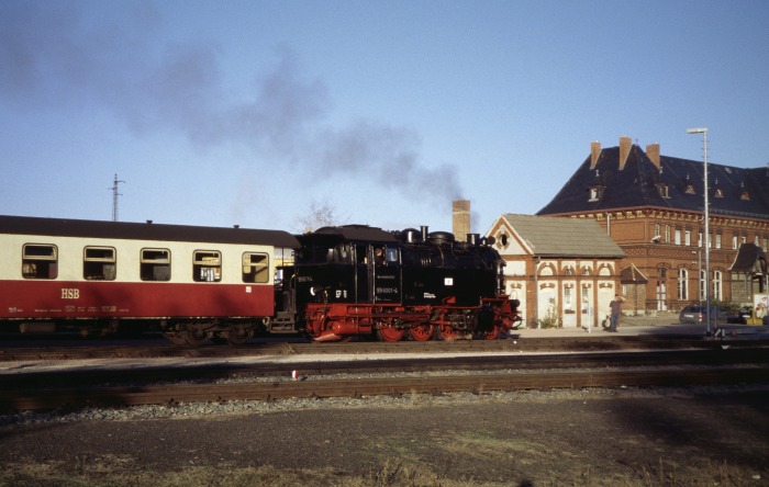 99&nbsp;6001 Umsetzen für Zug&nbsp;8955 in Gernrode, am 31.10.2005