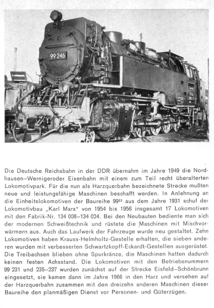 Kurzbeschreibung der DR-Neubau-Lokomotiven Baureihe&nbsp;99.23 - Teil&nbsp;2