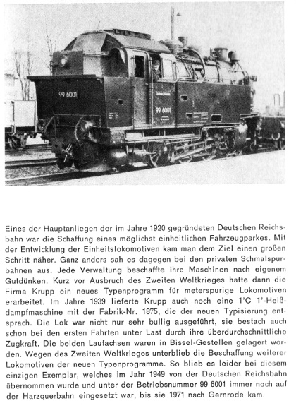 Kurzbeschreibung der Lokomotive 99&nbsp;6001 - Teil&nbsp;2