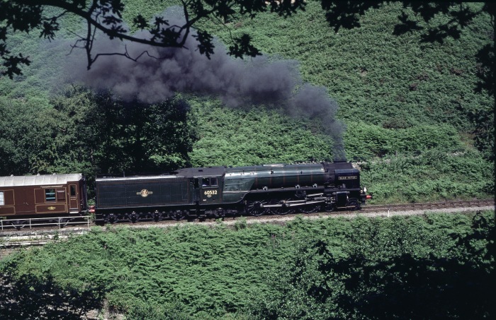 60532 (Blue Peter) mit Moorlander bei Water&nbsp;Ark, 29.07.2001