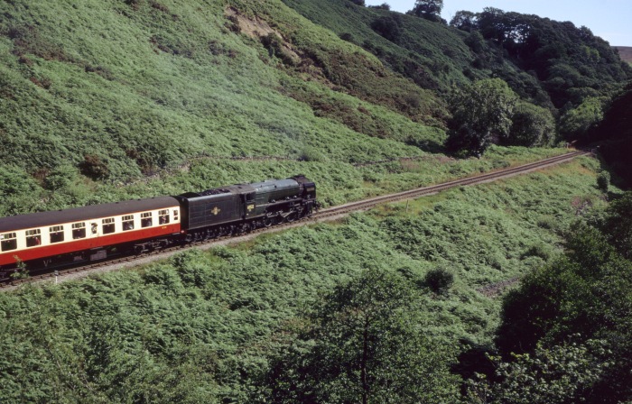 60532 “Blue Peter” bei Water&nbsp;Ark, um 11:02h am 03.08.2001