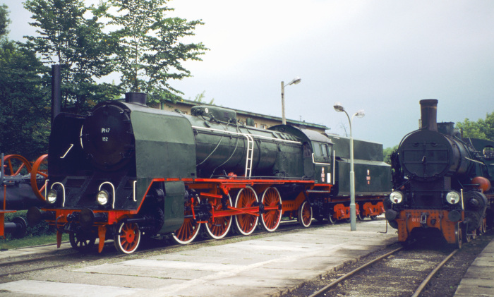 Pt47-152 Museumslok im Bw&nbsp;Chabówka, fotografiert am 03.08.1996