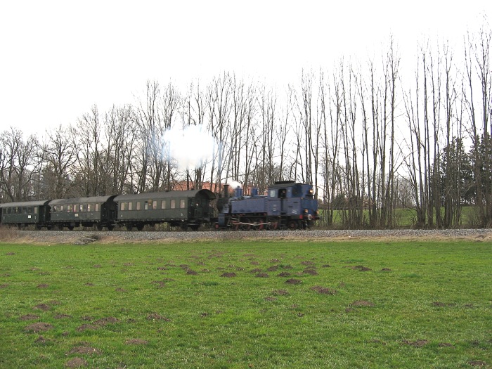 TAG&nbsp;7 auf der Rückfahrt von Schaftlach nach Tegernsee, vor Moosrain, um 16:58h am 18.03.2007