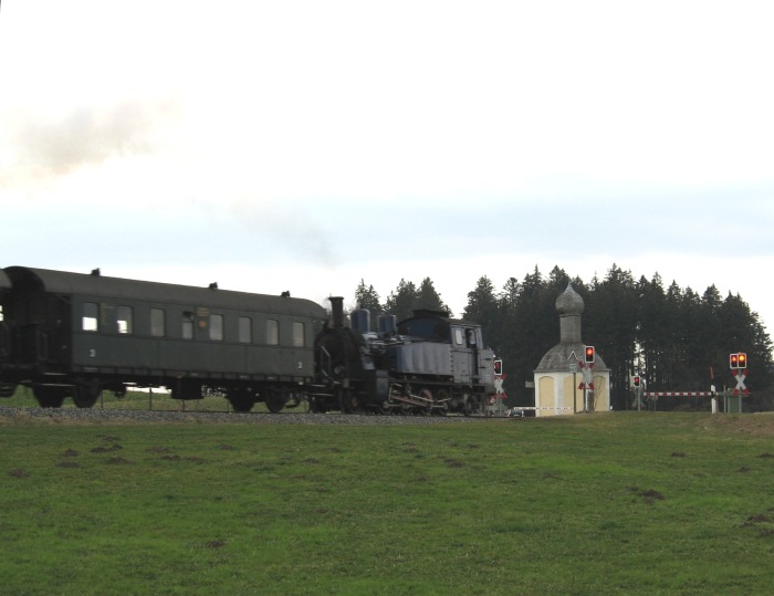 TAG&nbsp;7 auf der Rückfahrt von Schaftlach nach Tegernsee, vor Moosrain, um 16:58h am 18.03.2007